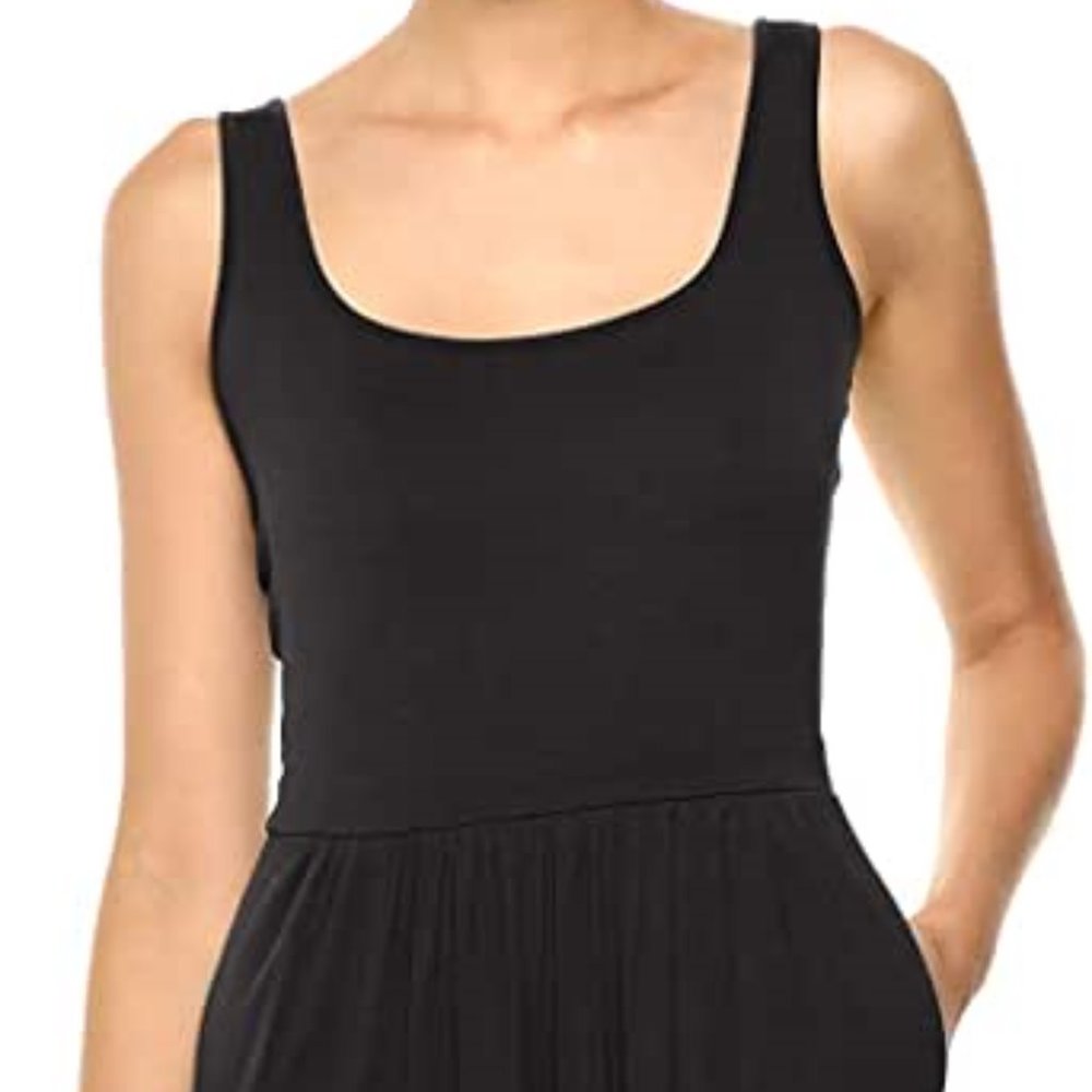 Soft Black Midi Dress